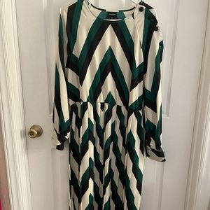 Who What Wear Chevron Dress